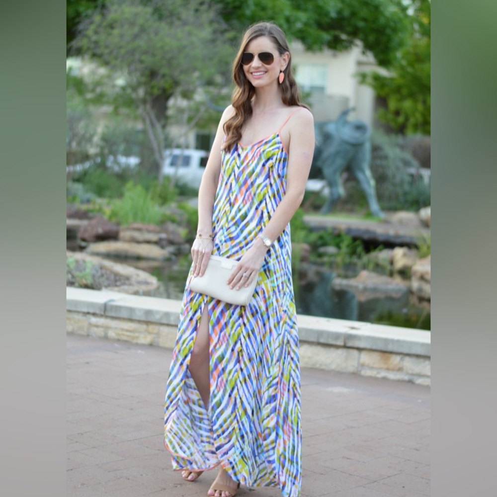TRINA TURK $300 SILK MAXI DRESS
